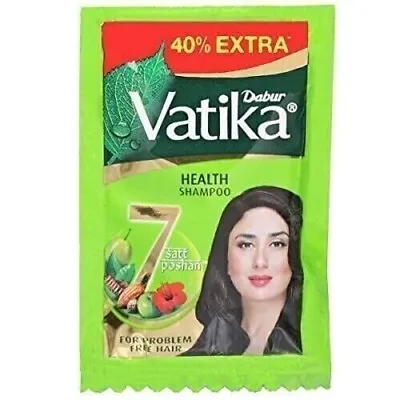 Dabur Vatika Shampoo For Problem Free Hair 50 Sachet Ammonia-Free • $19.84