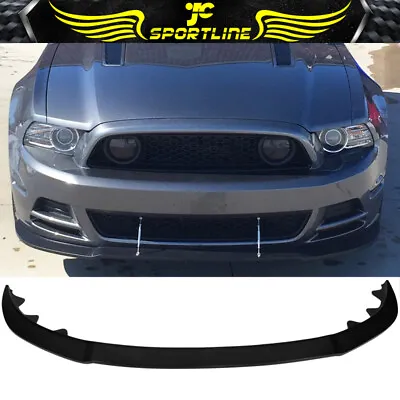 Fits 13-14 Ford Mustang 2dr Convertible Front Bumper Lip GT Style Unpainted PU • $64.99