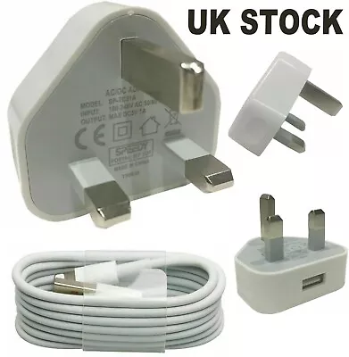 £2.49 • Buy 100% Genuine CE Charger Plug & Cable For Apple IPhone 5 6 7 8 X XR XS 11 12 SE