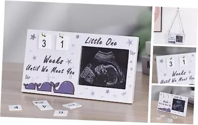 Sonogram Picture Frame Ultrasound Photo Frame With Baby Countdown Weeks  • $20.46