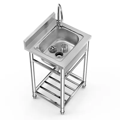 Commercial Sink Stainless Steel Kitchen Utility Sink Freestanding Outdoor Sink • $199.99