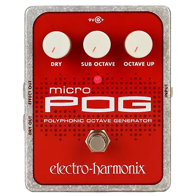 Electro-Harmonix Micro POG Polyphonic Octave Generator Guitar Effect Pedal - New • $244.90