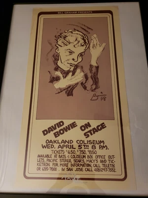 $340.99 • Buy David Bowie '78 Oakland Concert  Randy Tuten Signed 