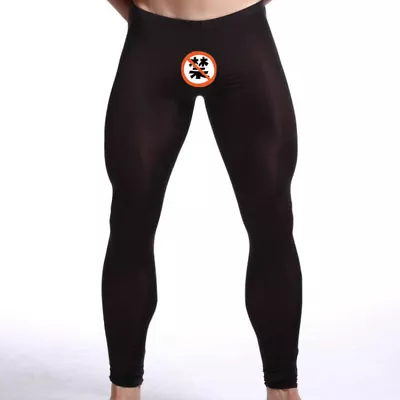 Men Transparent Silky Johns Long Warm Thermal Gym Yoga Thin Tight Pants • $10.99