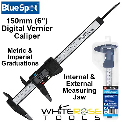 BlueSpot Digital Vernier Caliper 150mm 6  Micrometer Internal External Measuring • £10.35