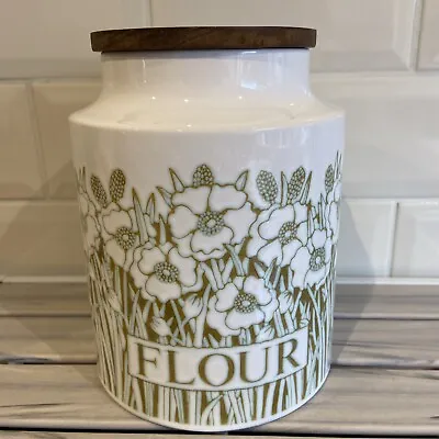 Vintage Hornsea Pottery Fleur  Flour Storage Jar Canister Large • £14.99