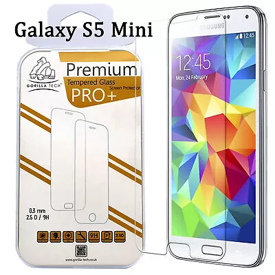 Tempered Glass Screen Protector Film Genuine For Samsung Galaxy S5 Mini • £3.35