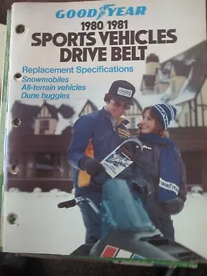 1980-81 Goodyear Drive Belt Catalog  For Snowmobile Mini Bike ATV Dune Buggies • $9.99