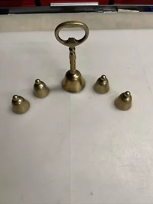 Vintage Lot Of 5 Brass Bells • $19