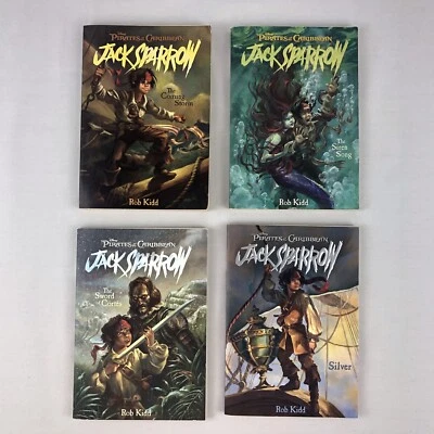 $11.99 • Buy Pirates Of The Caribbean Jack Sparrow Book #1, 2, 4, 6, Rob Kidd Chapter Books