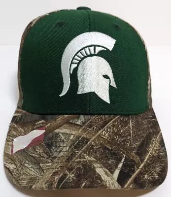 Michigan State Spartans Green/Camo Adjustable Hat Cap Men's Silver Series • $3.58