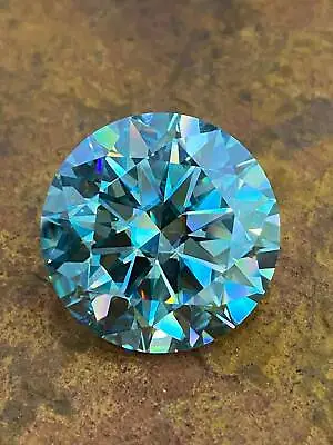 5.00 MM To 10.00 MM Round Cut VVS1 Blue Color Moissanite Diamond Loose Gemstone • $5.76