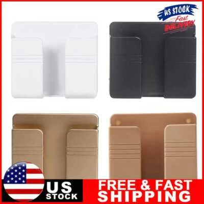 $6.10 • Buy Wall Mounted Mobile Phone Holder Charging Stand Rack Shelf Self Adhesive Bracket