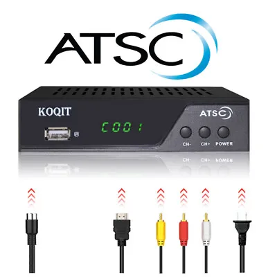 HDMI Atsc Digital Converter Box Analog Clear Receiver With TV Recording TV Tuner • $29.99