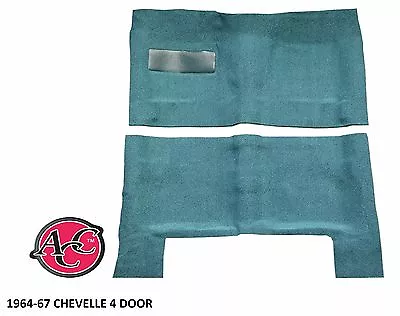 1964-67 Chevelle Carpet Kit 80/20 Loop Molded Floor Area Black Red Blue Green  • $165