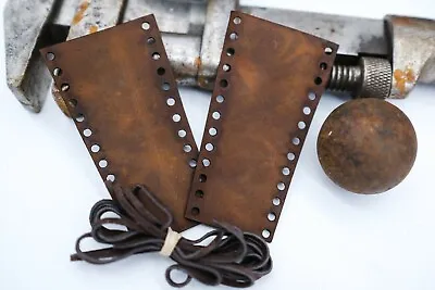 Premium Distressed Brown Leather Motorcycle Clutch & Brake Lever Covers Harley  • $28.99