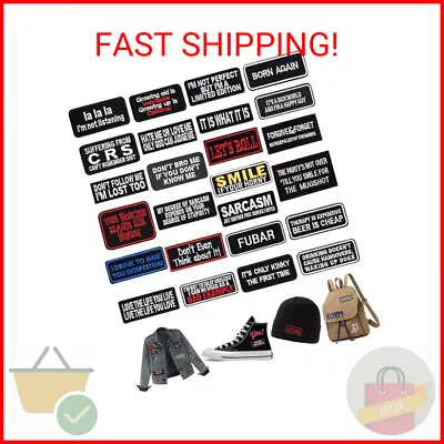 25pcs Assorted Iron On Word Patches For Motorcycle Biker Vest Different Embroide • $14.10