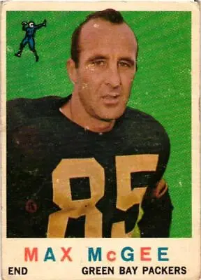 1959 Topps Rookie - Max McGee (#4)  Green Bay Packers   XZ • $6