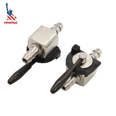 2X 1/4  Heavy Duty Fuel Gas Shut-Off Valve Steel In-line Cut-Off Kart Mower • $12.23