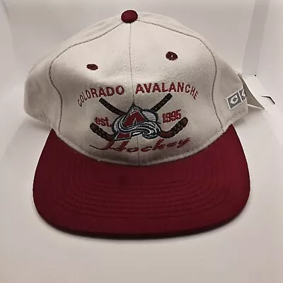 $26.99 • Buy Vtg Colorado Avalanche Embroidered CCM #1 Apparel Snapback Hat Cap 