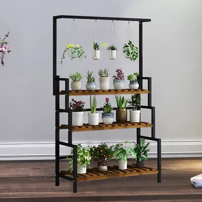 3Tier Hanging Plant Stand Rack Flower Pot Display Garden Home Decor Shelf 110Lbs • $86