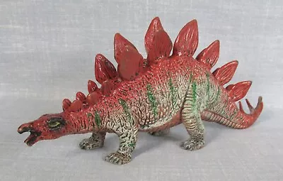 Aaa Stegosaurus Dinosaur 7 1/4  Long Prehistoric Toy Pvc Animal Figure 1990's • $2.99