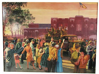 Mort Kunstler▸Army National Guard▸Giclee Canvas ▸Goodbye Dear▸WWII ▸Blackwell OK • $259.96