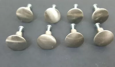 Cabinet Pulls Knobs Brushed Satin Nickel Kitchen Bathroom 1  X 1  - Lot Of 8 • $15.95