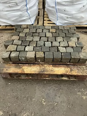 Reclaimed Granite Setts / Granite Cobbles /Stone/Pavers/Driveway 4x4 Inch Cubes • £250