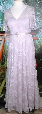 Cocktail Dress Lilac Lace Mother Of Bride 18 Plus Nwot • $27.99
