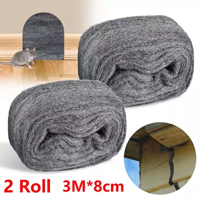 6M Steel Wire Wool Roll Grade 0000 Super Ultra Fine For Rats Mice Top Quality • £5.69