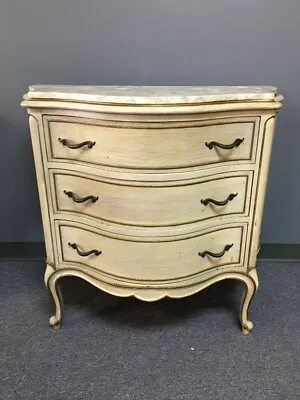 VTG Drexel Chest Of Drawers With Three Drawers And Marble Top 33”T X 36”W X 29”D • $319.95