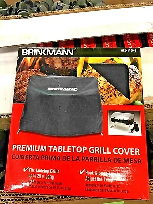 Brinkmann 812-1100-S Table Top Gas BBQ Grill Cover Tool Machine BLACK - Bg • $9.25