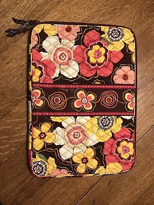 Vera Bradley Laptop Computer Sleeve Buttercup Floral Case W/ Zip & Slip Pockets • $15