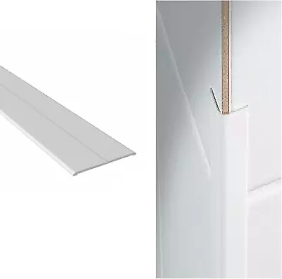 White UPVC Plastic Flexi Flexible Angle Trim 15Mm X 15Mm X 5 Metre Length • £19.95
