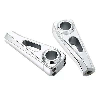 Chrome 4  Handlebar Riser Fit For Harley Honda 1'' Bar Yamaha V-Star 650 1100 • $69.99