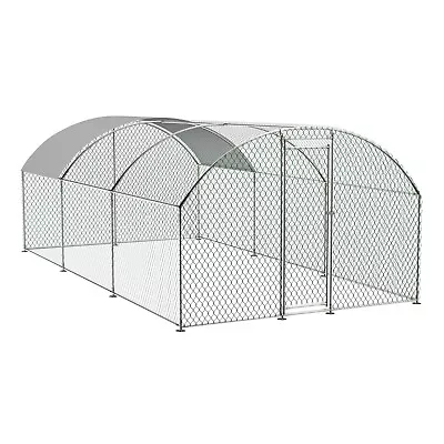 20ft X 10ft X 6.56ft Metal Walk In Chicken Coop Run Cage Rabbit Hutch Hen House • $199.99