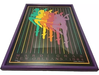 RARE! New Orleans 1984 Mardi Gras Rainbow Fine Art  Signed Framed /3000! Pride  • $114.99