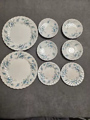 Forget Me Not Fine Staffordshire Ware Myott England 8 Pieces  • $59.99