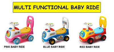 New Baby Ride With Music Multi Function Kids Toy Car Toddler Push Along Walker  • £29.95