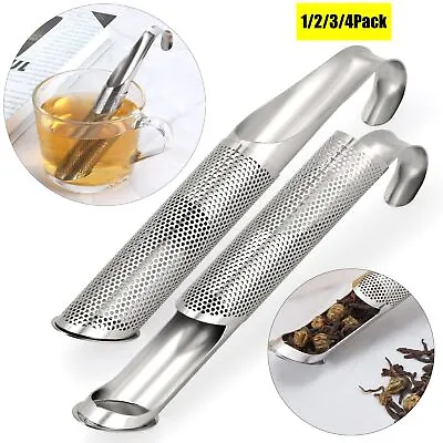 $7.19 • Buy Stainless Steel Tea Strainer TeaBall Infuser Tea Spoon Filter Loose Tea Diffuser