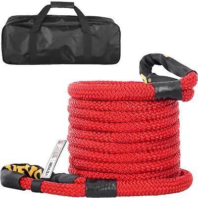 VEVOR 7/8 X31.5' Recovery Rope 29300 LBS Kinetic Energy Towing Strap Red • $92.99