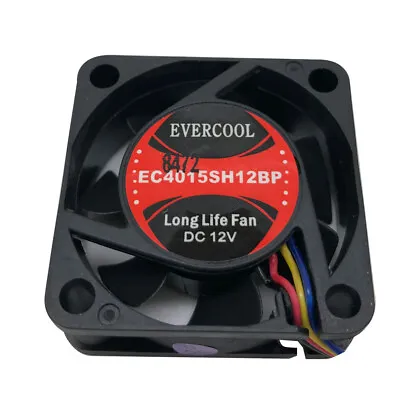 £7.99 • Buy Evercool 40mm 4cm 40 X 15mm PWM 12 Volt PC Case Fan EC4015SH12BP