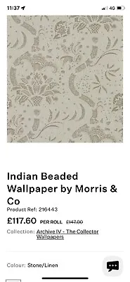 £90 • Buy Morris Co Wallpaper Indian Design