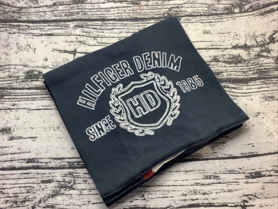 £16 • Buy Tommy Hilfiger Denim Mens Double Sided Blue 6ft Long College Style Scarf