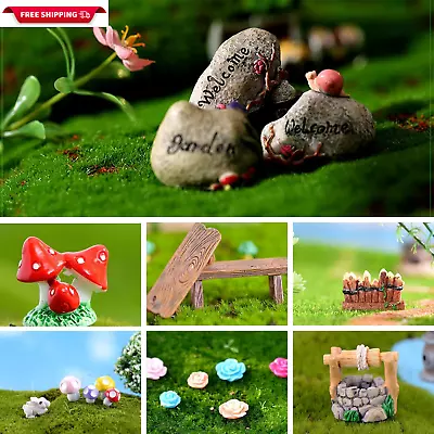 Fairy Garden Accessories Fairies Welcome Garden Kit 48Pcs Miniature Fairy Gard • $31.71
