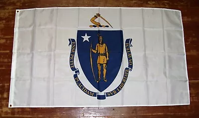 Massachusetts State 3'x5' Flag Banner • $8.99