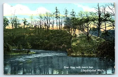 Postcard Llandrindod Wells - River Ithon Lovers Leap - 1907 Posted • £2.99