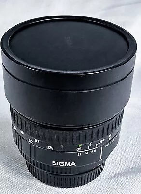 Sigma 15mm F/2.8 EX D Fisheye Lens For Nikon F W/ Case And Original Box MINT • $159