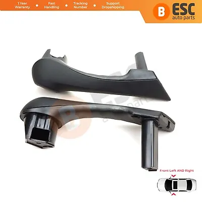 EDP794 Front Inner Door Handle Grip Black 7701475315 16 For Renault Megane MK2 • $42